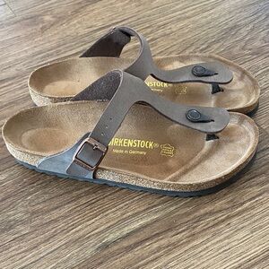 New! Birkenstock Gizeh Birkibuc tan brown size 40 US 9